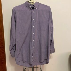 Mens Purple Dress Shirt Club Room Medium 151/2” 32/33